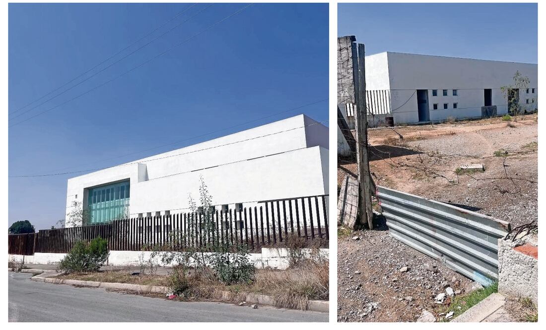 El hospital de San Juan Zitlaltepec, en Zumpango, reporta un avance de 45%. Este proyecto ha sido polémico, pues de acuerdo con vecinos, las tierras en donde se construye eran ejidales y no hay certeza de la compraventa Foto: Arturo Contreras