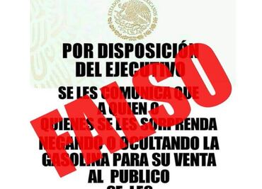 Profeco alerta por mensaje falso en redes sociales sobre venta de gasolina