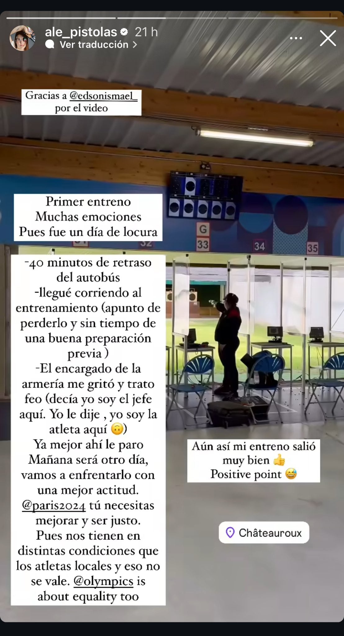 Alejandra Zavala ha denunciado malos tratos en París 2024 - Foto: Instagram