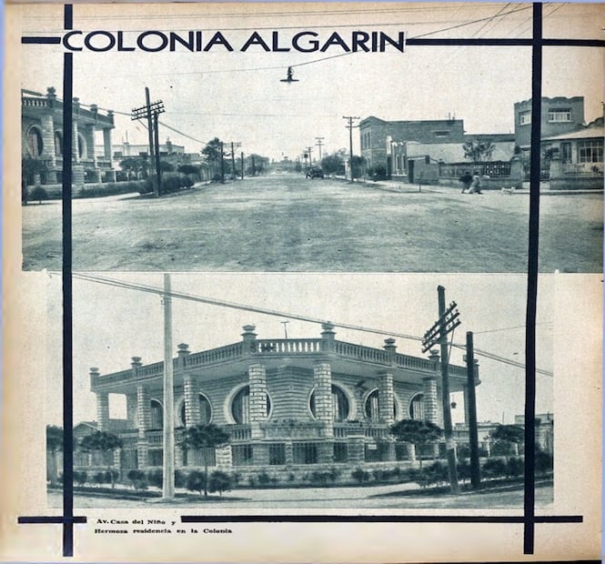 Fotografías de la colonia Algarin en las primeras décadas del siglo XX.  Archivo EL UNIVERSAL ILUSTRADO.