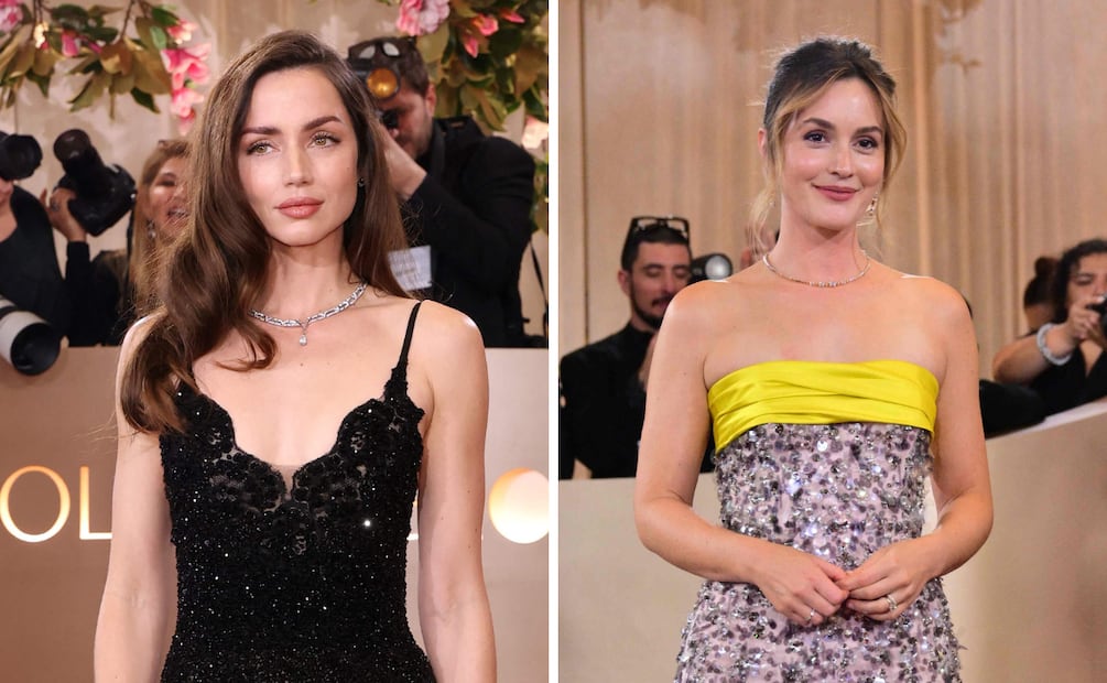 Tonos nude, rosados suaves y acabados gloss equilibraron los beauty looks de la noche, apostando por frescura y armonía en lugar de dramatismo. Foto: AFP, AP