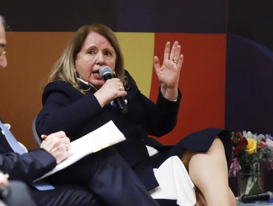 Loretta Ortiz en la FIL Guadalajara 2023.
Foto: EL UNIVERSAL / Fernanda Rojas