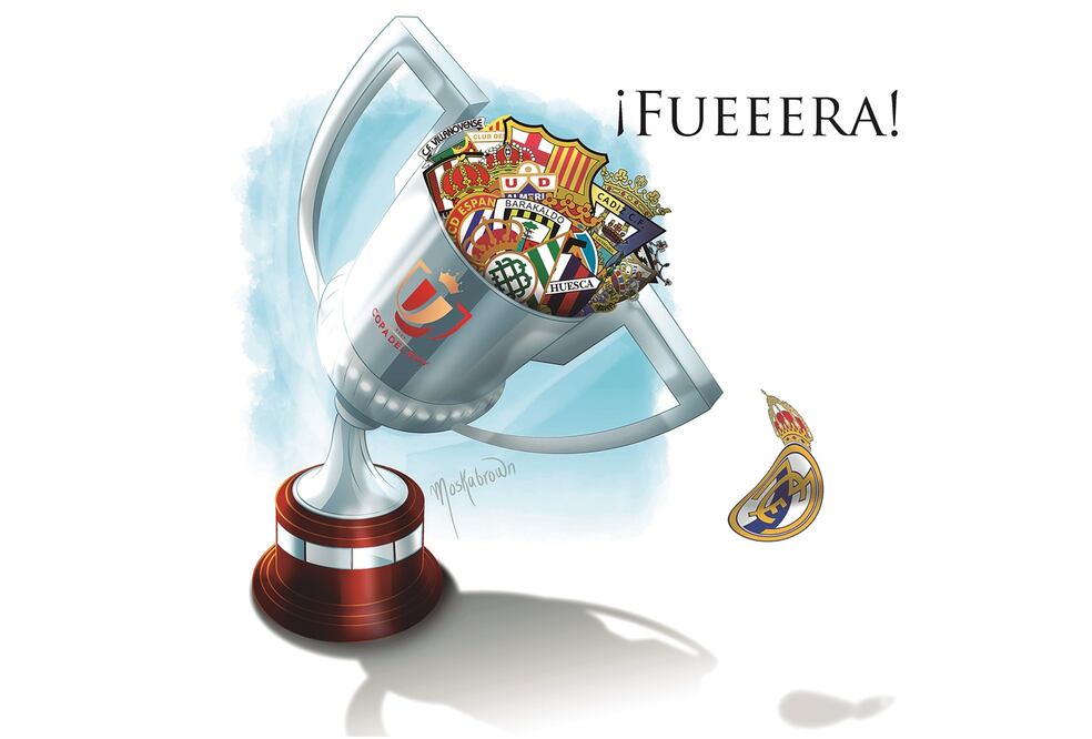 El escándalo que dejó fuera el Real Madrid de la Copa del Rey provocará que el gigante español se quede sin poder levantar un título (MOSKABROWN))