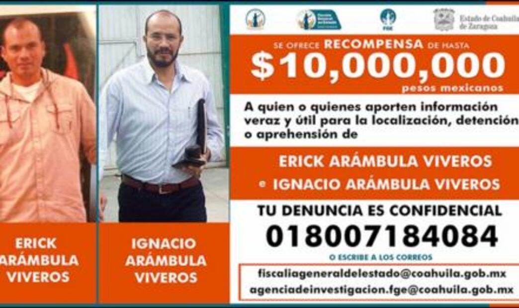 Coahuila ofrece 10 mdp por asesinos de Fernando Purón, ex candidato a diputado