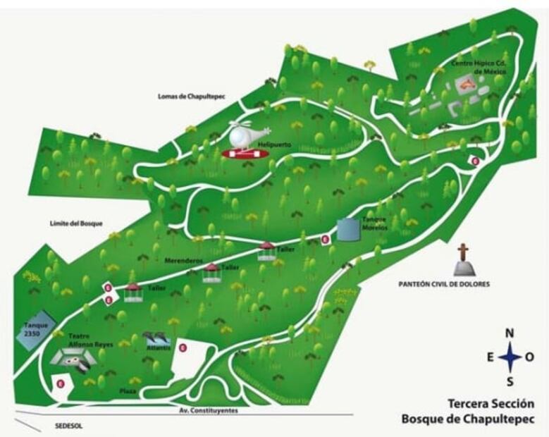 Qué puedes encontrar en la tercera sección del Bosque de Chapultepec 