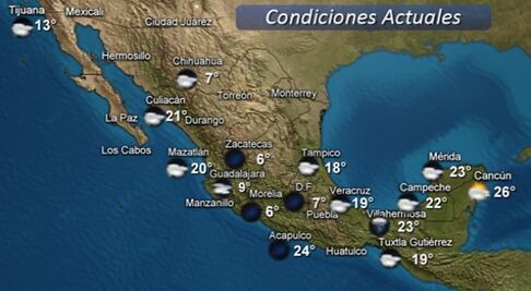 SMN prevé ascenso de temperaturas en gran parte del país