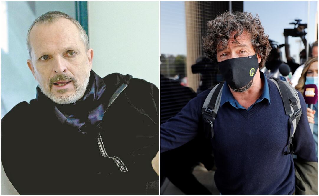 Miguel Bosé y Nacho Palau. Fotos: Archivo y EFE