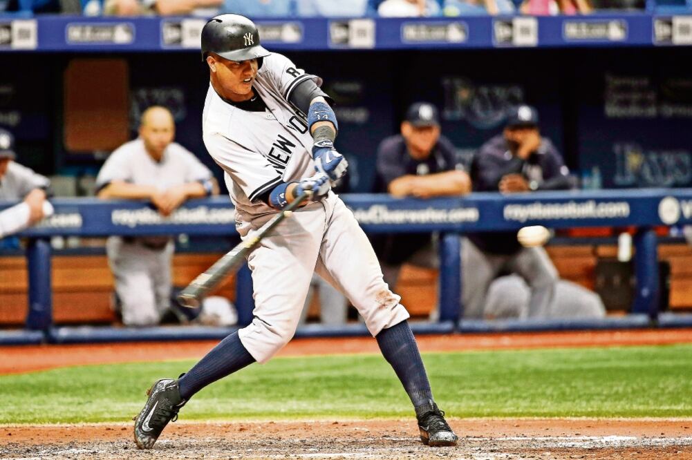 Starlin Castro fue el hombre que conectó ese imparable que resultó ser un homerun de dos carreras (KIM KLEMENT. USA TODAY SPORTS)