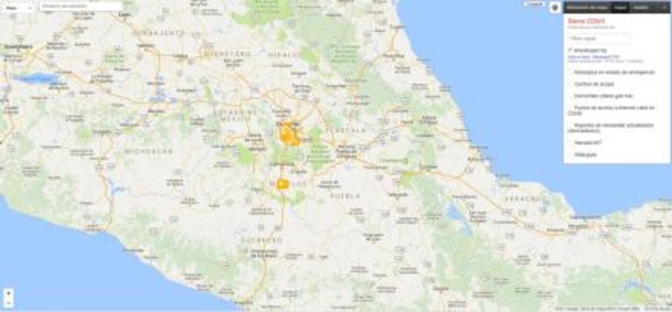 Lanzan mapa colaborativo para continuar con la ayuda a México