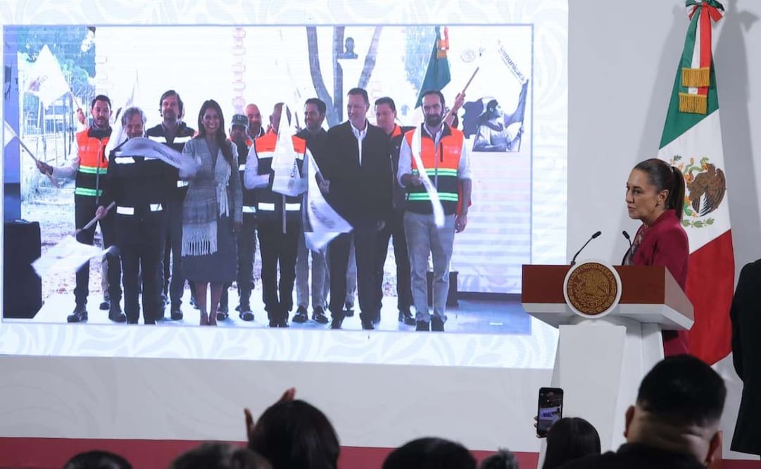 El Gobierno de México dio el banderazo del inicio de la obra del Tren Querétaro-Irapuato en su primer tramo de 30.3 kilómetros. Foto: Gabriel Pano
