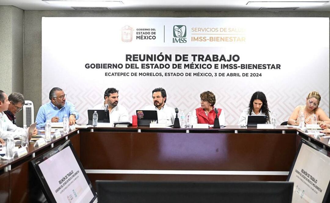 Reunión de trabajo entre la gobernadora del Estado de México, Delfina Gómez Álvarez y el director general del Instituto Mexicano del Seguro Social (IMSS), Zoé Robledo
