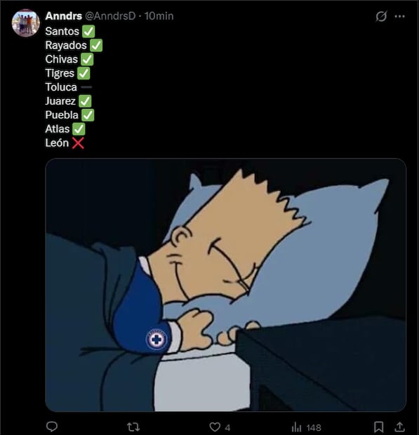La afición de Cruz Azul festeja el liderato con LOS MEJORES MEMES