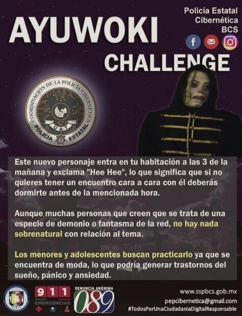 ¿Relación entre Momo Challenge y el Ayuwoki?