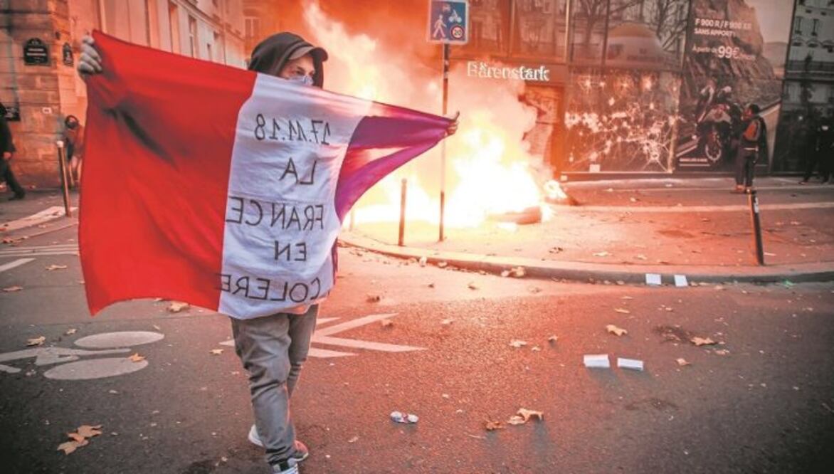 Una manifestación contra la polémica ley de seguridad global que aprobó el gobierno francés en 2020, París. /EFE