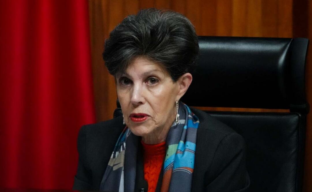 La magistrada Janine Otálora Malassis y durante la Sesión Ordinaria en el Tribunal Electoral del Poder Judicial de la Federación el pasado 8 de enero de 2025. Foto: Graciela López/ Cuartoscuro