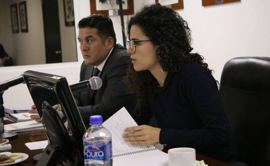 Luisa María Alcalde Luján, titular de la Secretaría del Trabajo y Previsión Social, y Alberto Ortiz Bolaños, director del Fonacot / Tomada de Twitter @Fonacot_oficial