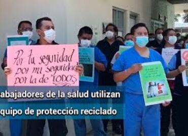 Nos obligan a usar cubrebocas reciclados: trabajadores del INER