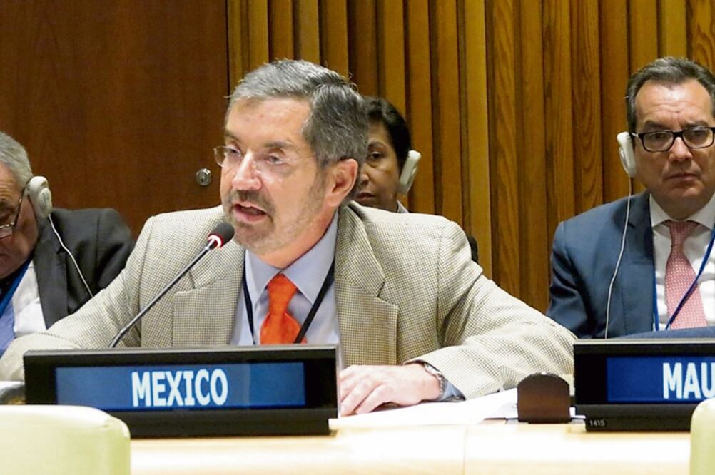 El representante permanente de México ante la ONU, Juan Ramón de la Fuente, presentó ante este organismo programas prioritarios del gobierno. / ARCHIVO EL UNIVERSAL