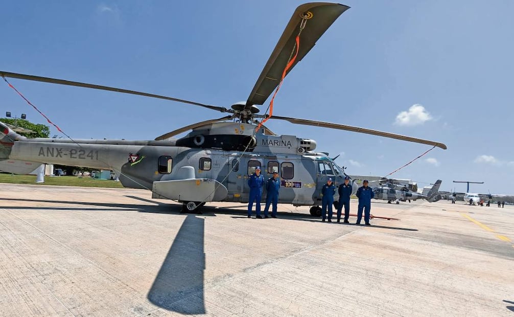 La Aviación Naval de la Armada de México cumple este domingo 100 años de formación, y para conmemorarlo se realizará un evento especial en Veracruz, al que se prevé asista la presidenta Claudia Sheinbaum. Foto: Édgar Ávila Pérez / EL UNIVERSAL
