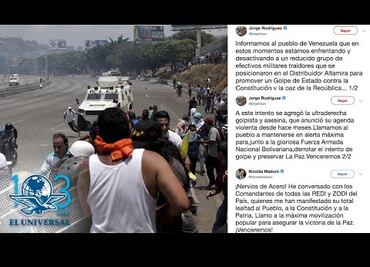 Gobierno de Maduro denuncia intento de golpe de Estado en Venezuela