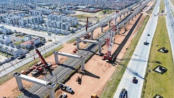 Trabajadores prevén terminar viaducto elevado para el Tren México-Pachuca en el primer trimestre