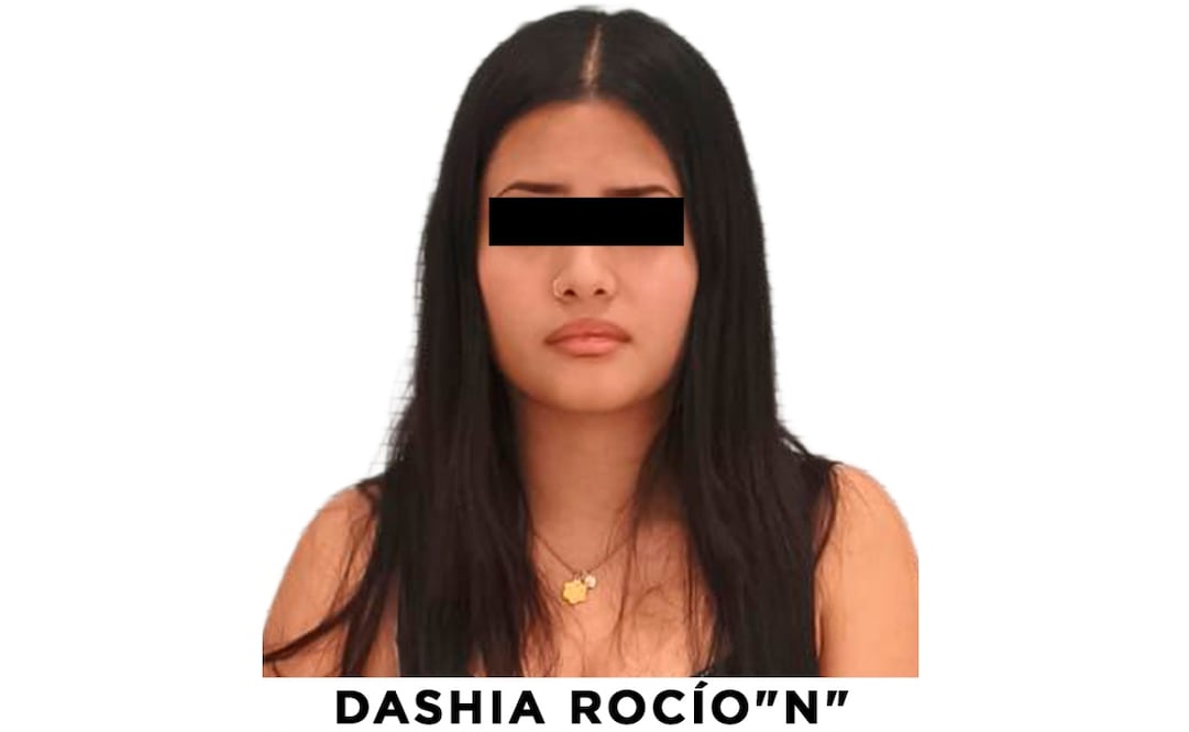 Dashia “N”  fue vinculada a proceso luego de que se acreditara su posible participación en el delito de extorsión en agravio de un comerciante el pasado 4 de diciembre de 2025. Foto: Especial