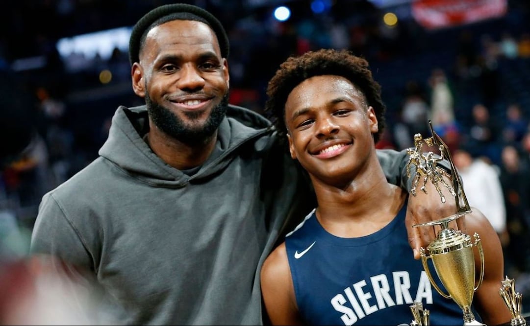 Bronny y LeBron James - FOTO: Especial