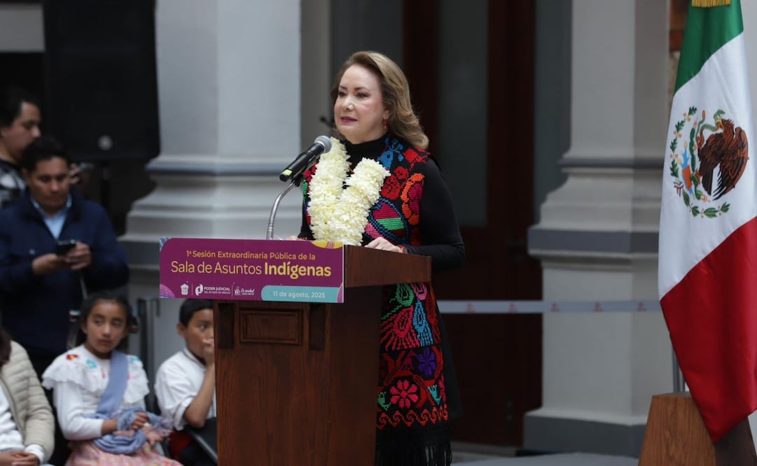 Voluntad y coordinación entre Poderes debe subsanar deuda histórica con pueblos indígenas: Yasmín Esquivel. Foto: Especial