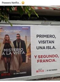 Netflix se burla de la Selección de Francia en las calles de Argentina