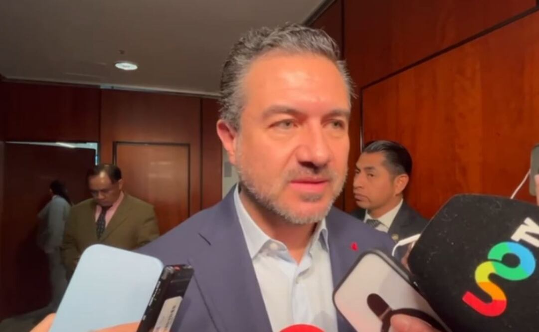 Miguel Ángel Yunes Márquez, senador de Morena en entrevista este 20 de febrero del 2025. Foto: Captura de pantalla