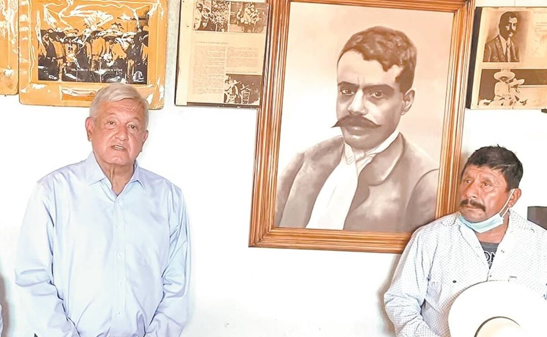 El presidente Andrés Manuel López Obrador difundió en redes su visita a Ayoxuxtla por el aniversario luctuoso de Emiliano Zapata. Foto: Tomada de video.