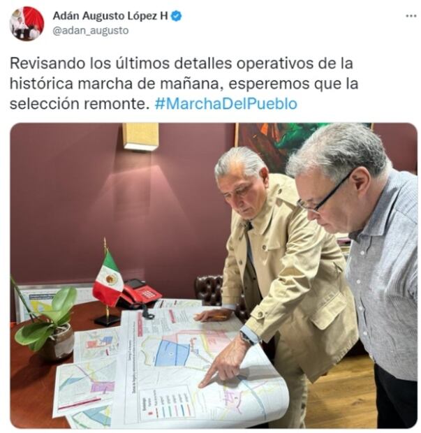 AMLO, gobernadores, diputados, senadores... dejan "la grilla" un rato para ver el partido de México-Argentina