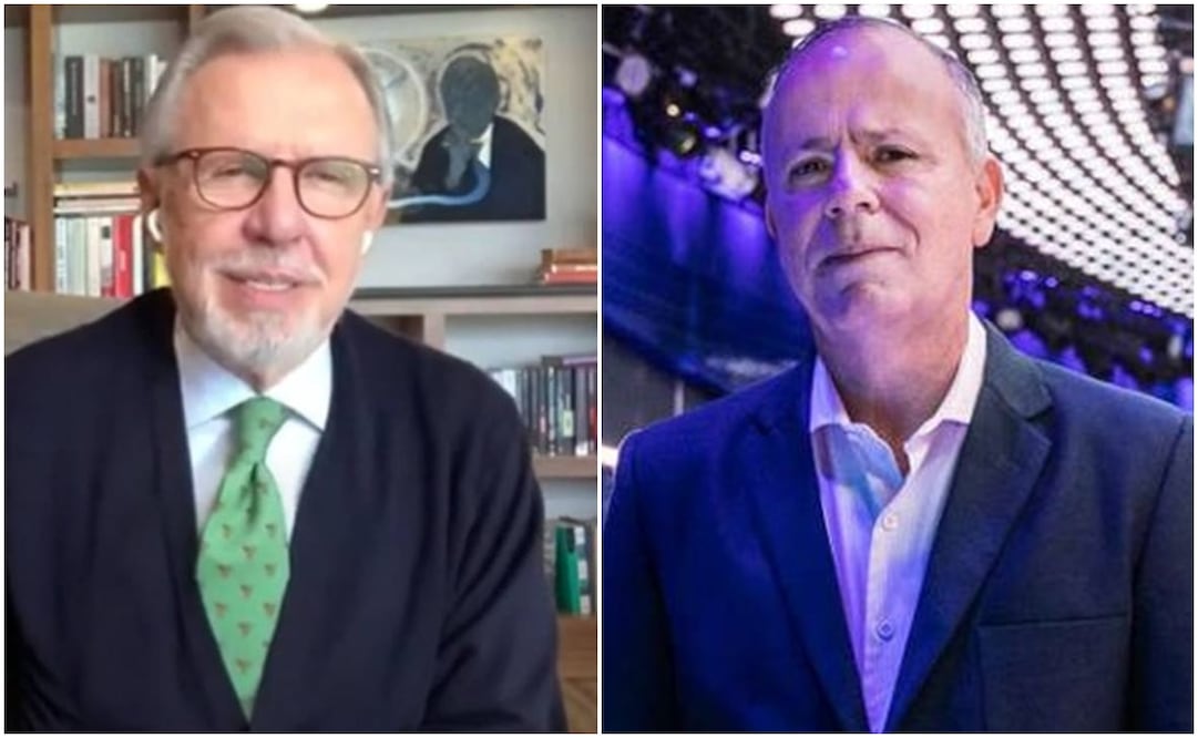 Los periodistas Ciro Gómez Leyva y Joaquín López-Dóriga. Foto: Especial