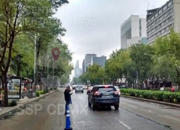 Reanudan circulación en Paseo de la Reforma