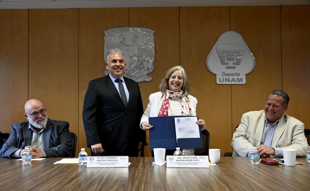María Elena Medina-Mora asume titularidad de la Unidad de Apoyo a la Salud Emocional y Psicológica de la UNAM (04/09/2025). Foto: Especial