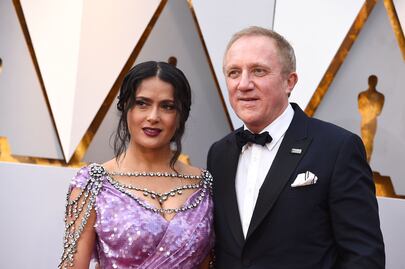 El vestido de Salma Hayek en los Premios Oscar 2018