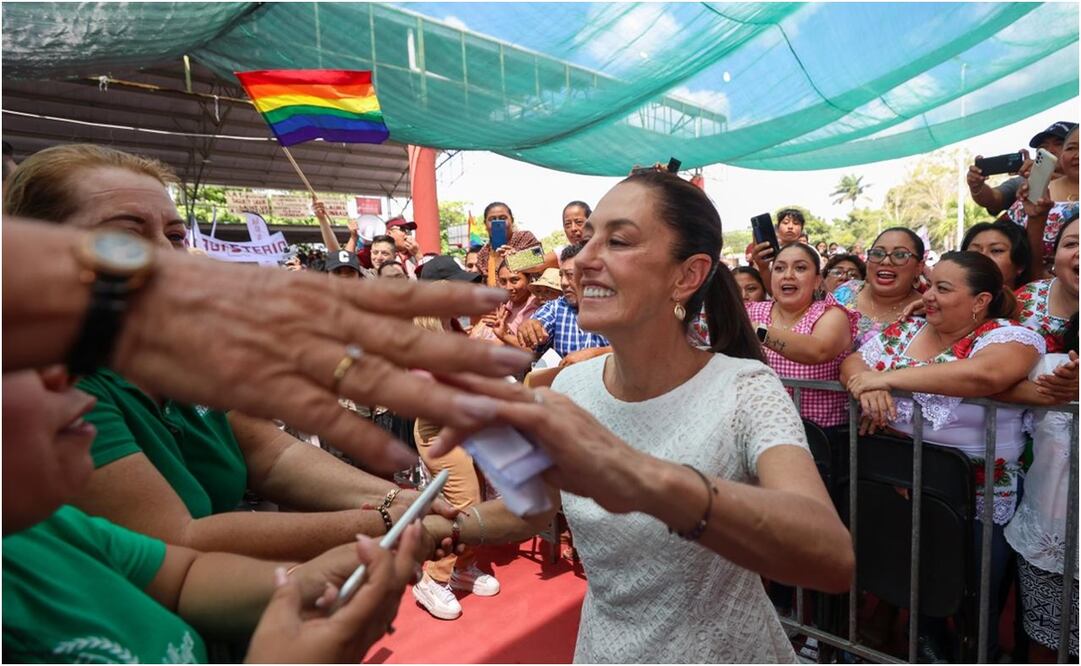 Claudia Sheinbaum en Quintana Roo. Foto: Diego Simón/ EL UNIVERSAL