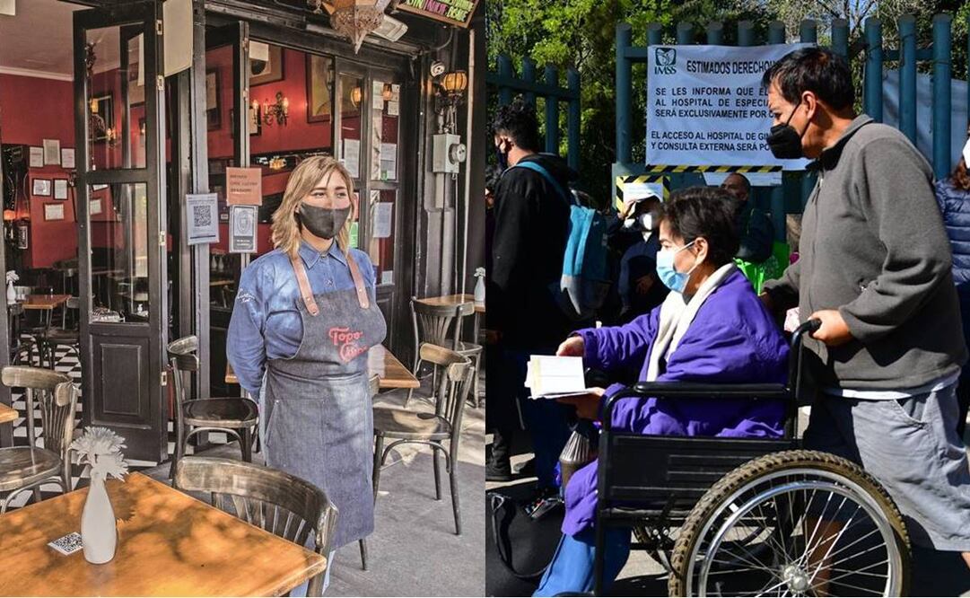 En un recorrido de EL UNIVERSAL por la colonia Roma y la Zona Rosa se observó que algunos restaurantes lucen vacíos, a pesar de que en diciembre pasado se mostraban signos de recuperación. Foto: Germán Espinosa/Hugo García. EL UNIVERSAL