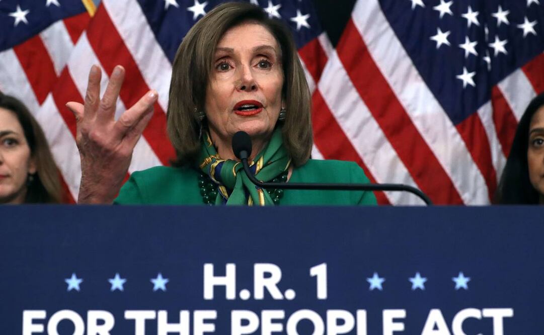 La presidenta de la Cámara Baja, la demócrata Nancy Pelosi, enviará los cargos para el juicio político contra Trump el miércoles (Foto: AFP)