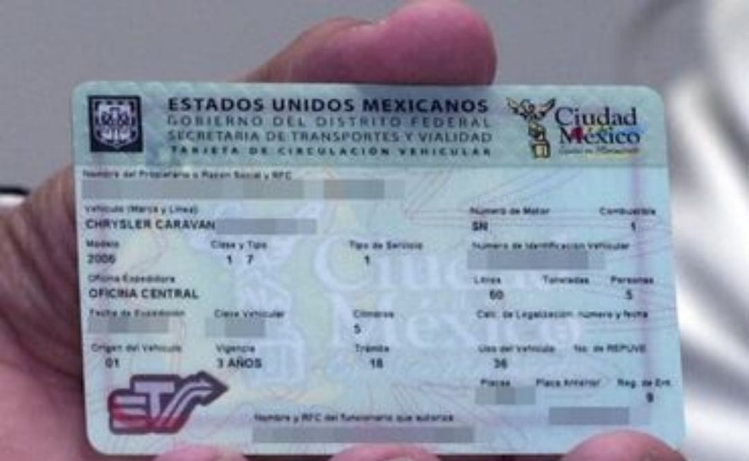 Reposición de tarjeta de circulación en la CDMX (23/02/2025). Foto: Archivo