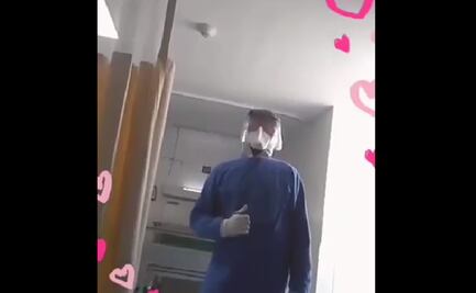 Enfermero del IMSS canta a pacientes con Covid-19 en Ciudad Obregón