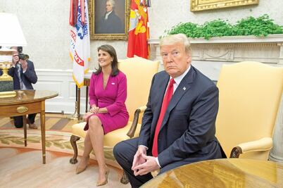 Nikki Haley, nueva gran baja en el gabinete de Trump