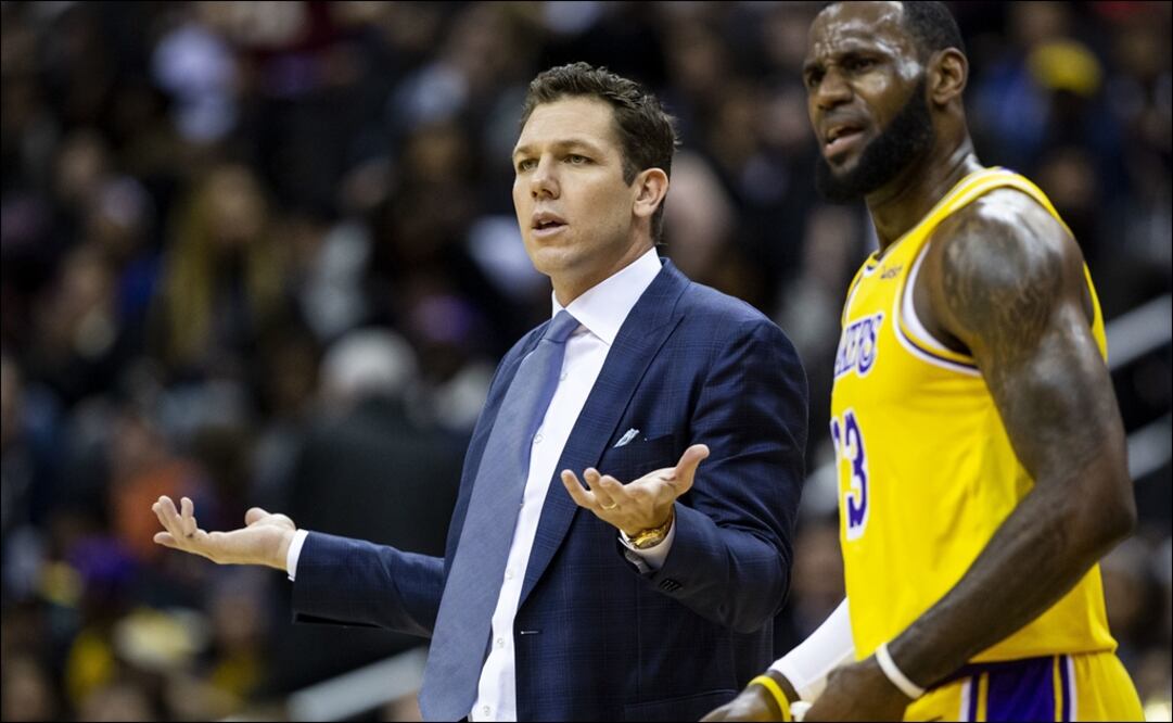 Luke Walton, dirigió a los Lakers en esta temporada. Foto: AP