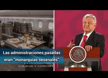 AMLO muestra fotos del primer viaje del avión presidencial