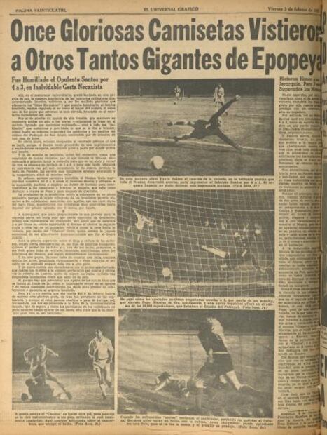 Cuando el Necaxa le ganó al Santos de “Pelé”