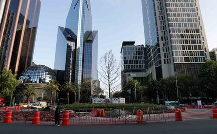 Avanzan trabajos de ampliación de la Glorieta del Ahuehuete 