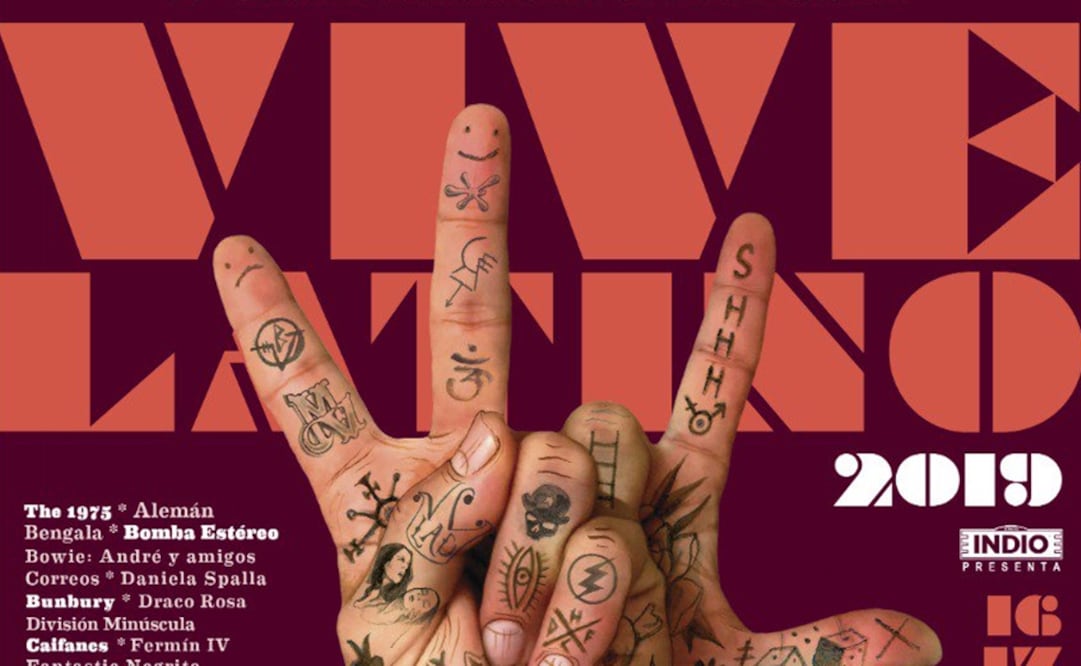 The list featured more than 70 bands and soloists led by The 1975, Bomba Estéreo, Bunbury, Café Tacvba, Caifanes, Dillon Francis, Editors, El Tri, and many more - Photo: Taken from Vive Latino's official Twitter page