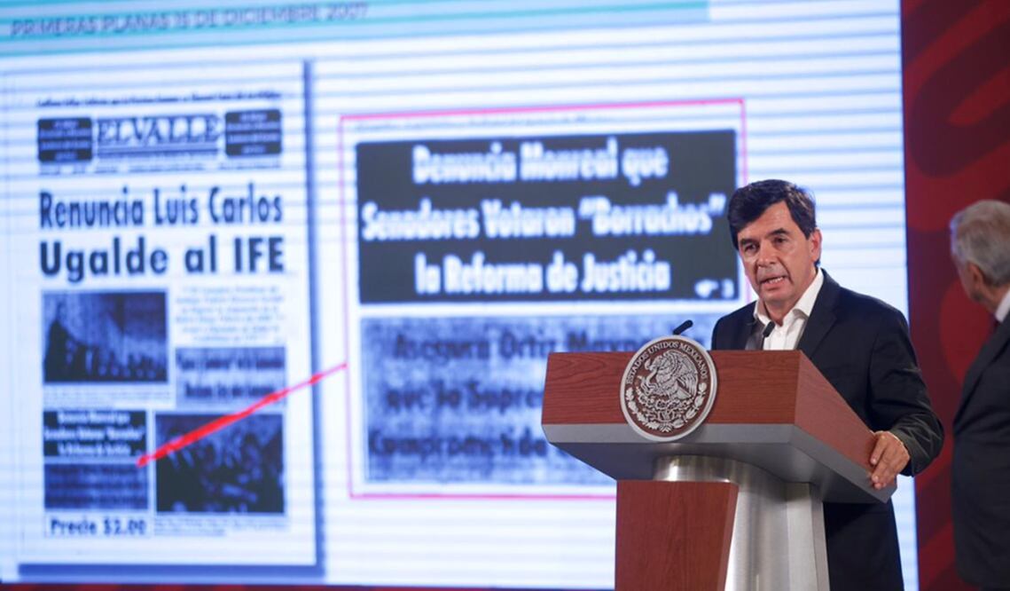 Ramírez Cuevas dijo que en la presente administración no ha habido violaciones a los derechos humanos. Foto: Germán Espinosa