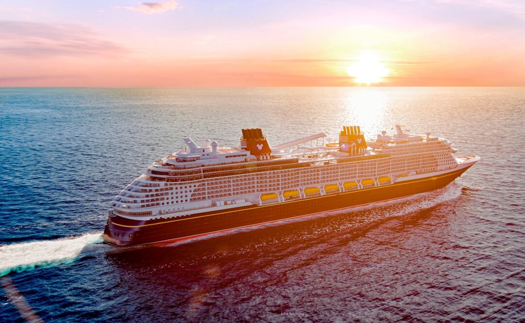 El barco Disney Wish tendrá capacidad para 4 mil pasajeros. Foto: Cortesía