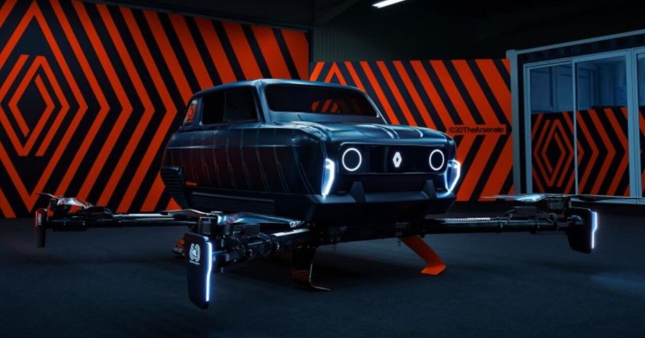 Renault presenta este concepto de auto volador inspirado en una de sus leyendas